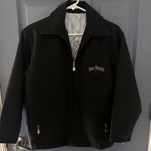 No Fear Men's Black Zip-Up Jacket